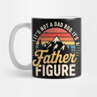 Retro It’s Not A Dad Bod It’s A Father Figure Funny Fathers Day Gift Mug